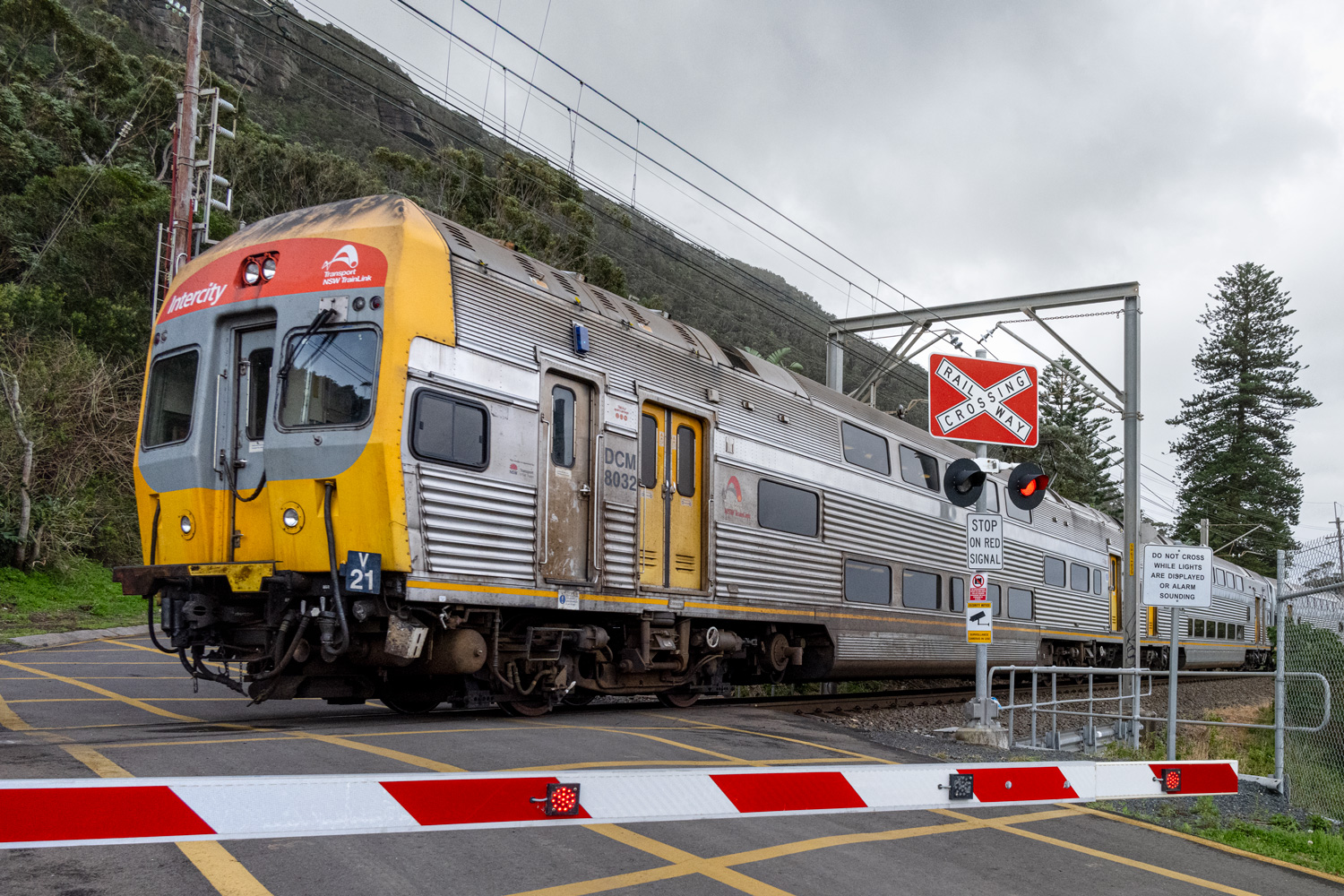V Set train at Clifton, NSW, Australia.